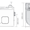 Separett CINDI Basic Dimensions