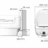 Separett Villa dimensions