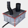 WooWoo GT 120 LUX Cassette container dimensions in mm