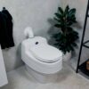 Separett Villa waterless toilet, installed in a modern domestic bathroom